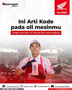 Arti Kode Oli 10W-30 dan 10W-40 untuk Motor Honda