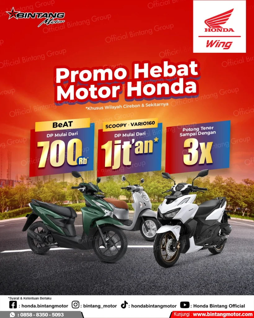 Promo Motor Honda Cirebon Januari 2026 dengan Beat, Scoopy, dan PCX